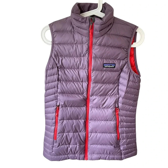 Patagonia Purple Lilac Puffer Vest Size Extra Small